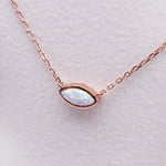 Rose Gold Opal Stellar Necklace - womens jewellery by indie and harper