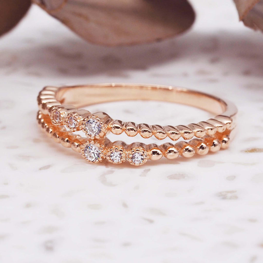 Rose Gold Ring - womens rose gold jewellery australia