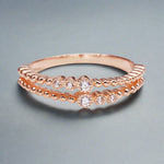 Rose Gold 'Serpens' Ring - womens jewellery by indie and harper
