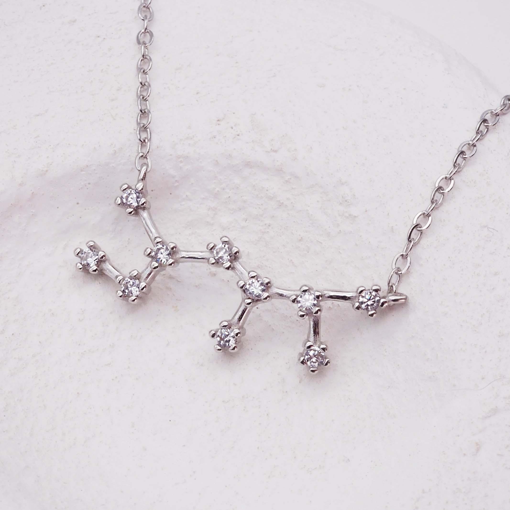 Sterling silver Constellation sagittarius necklace by indie and harper australia