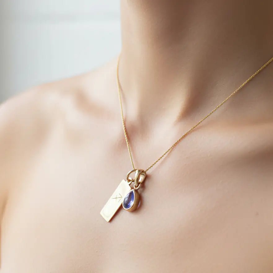 Woman being necklace 