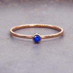 September rose gold stacker ring