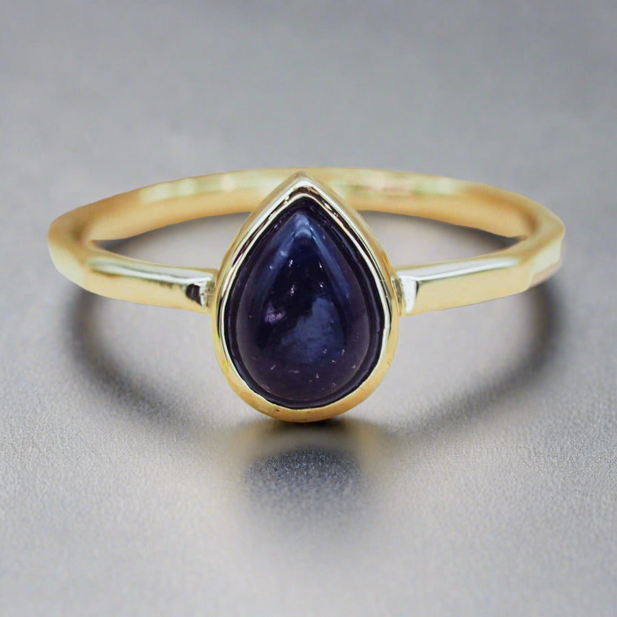 september birthstone ring - gold sapphire ring - September birthstone jewellery Australia 