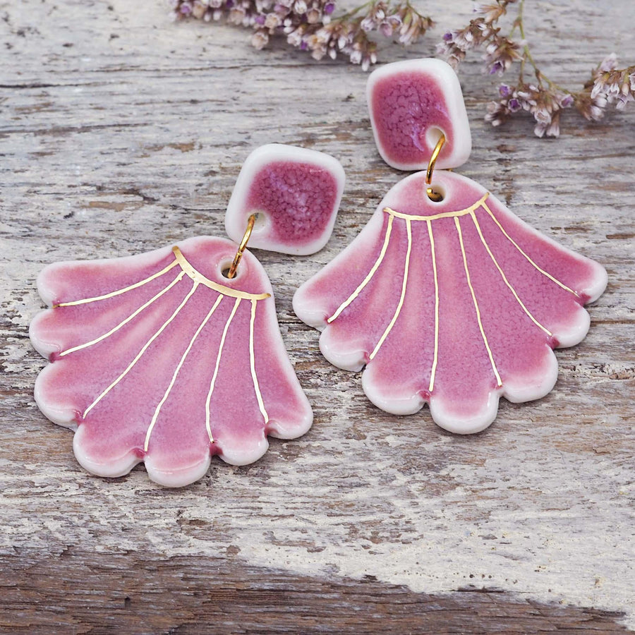 Sereia Porcelain Earrings - womens jewellery by indie and harper
