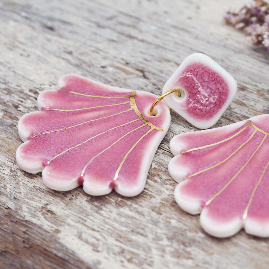 Sereia Porcelain Earrings - womens jewellery by indie and harper
