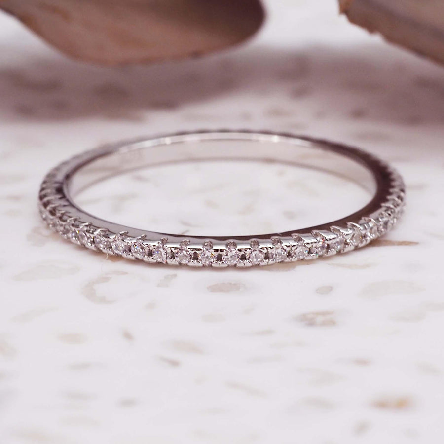 Silver promise Ring - womens sterling silver jewellery by indie and harper