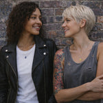 Girls wearing silver birthstone necklaces