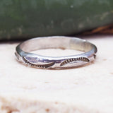 Silver Hand Carved Navajo Ring - womens jewellery by indie and harper