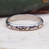 Silver Hand Carved Navajo Ring - womens jewellery by indie and harper