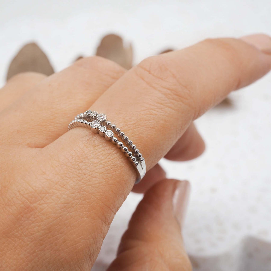Dainty Silver Ring - womens sterling silver jewellery by indie and harper