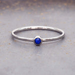 September Silver Stacker Ring 