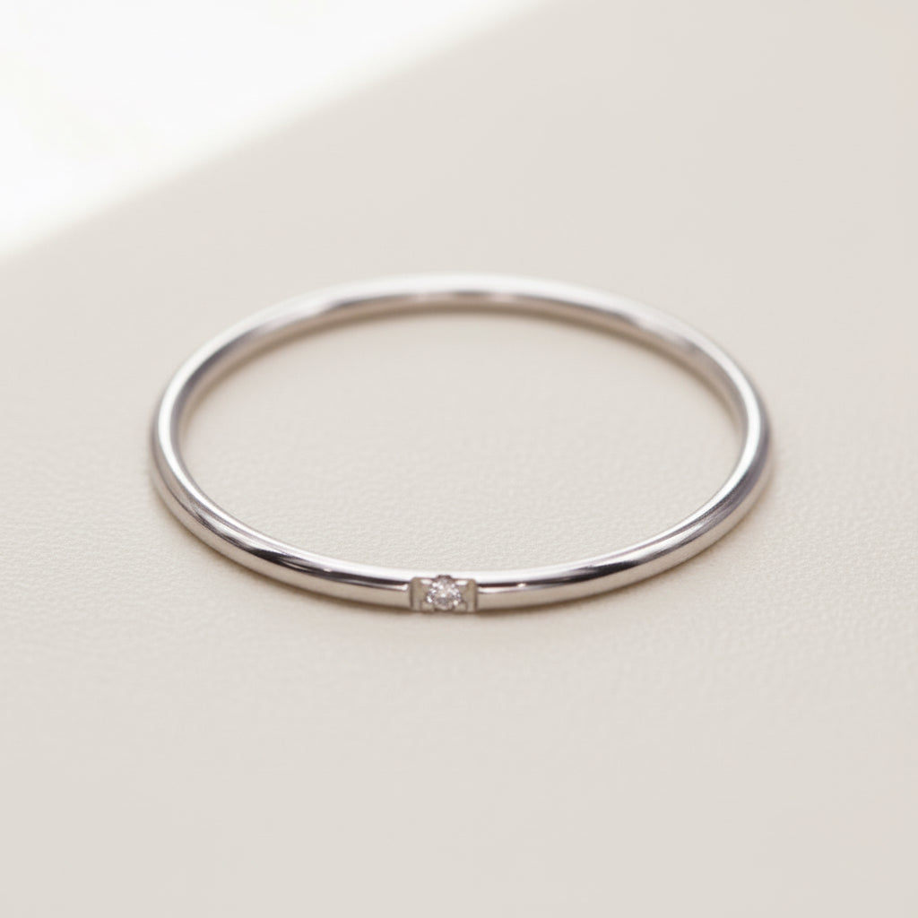silver stacker Ring - womens silver jewellery by waterproof jewellery brand indie and Harper