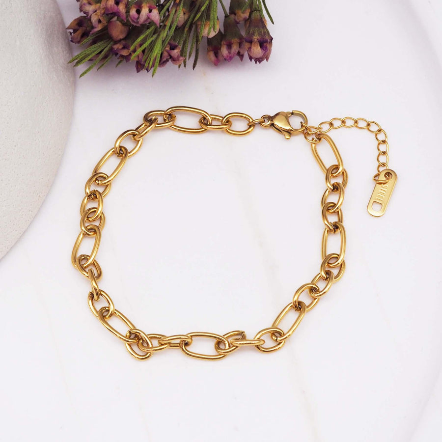 Gold Chain Bracelet - womens gold waterproof jewellery Australia 