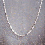 sterling silver chain necklace - women's minimalist jewellery