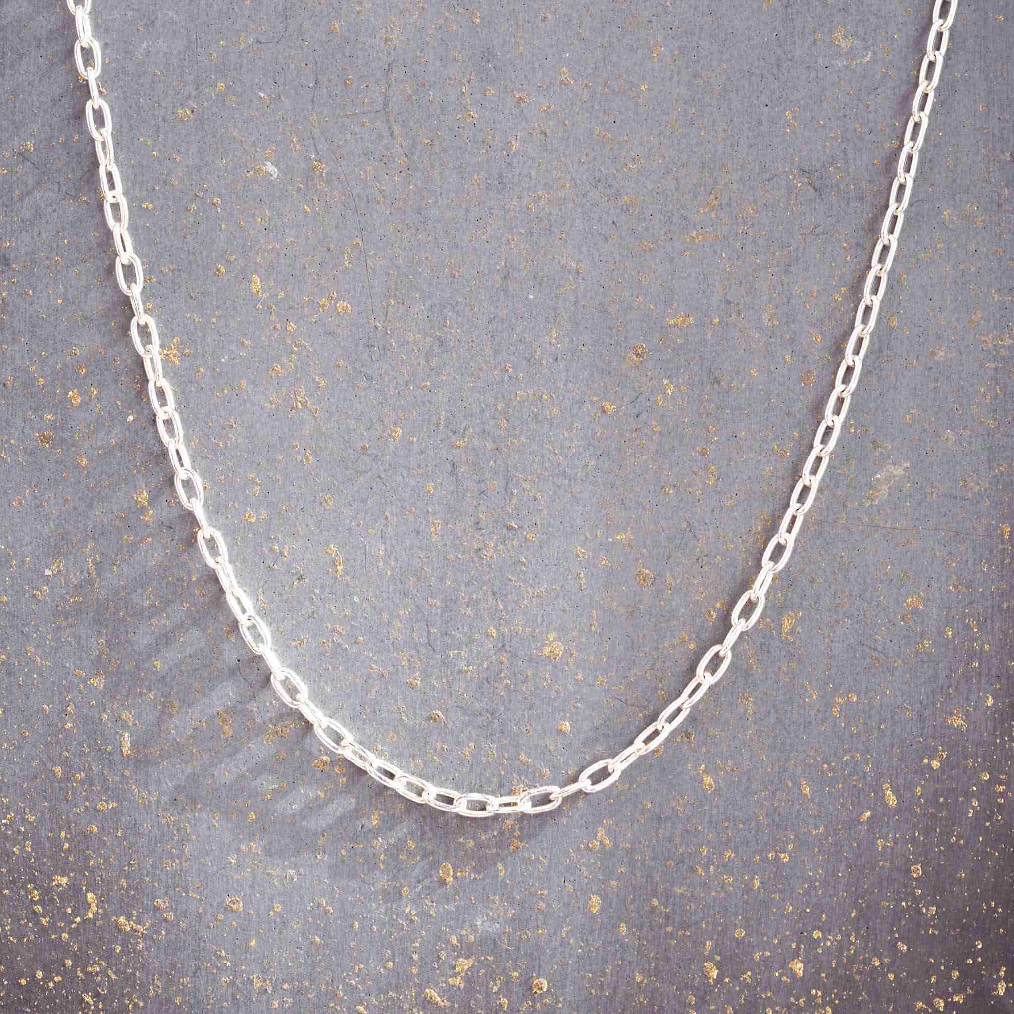 sterling silver chain necklace - women's minimalist jewellery
