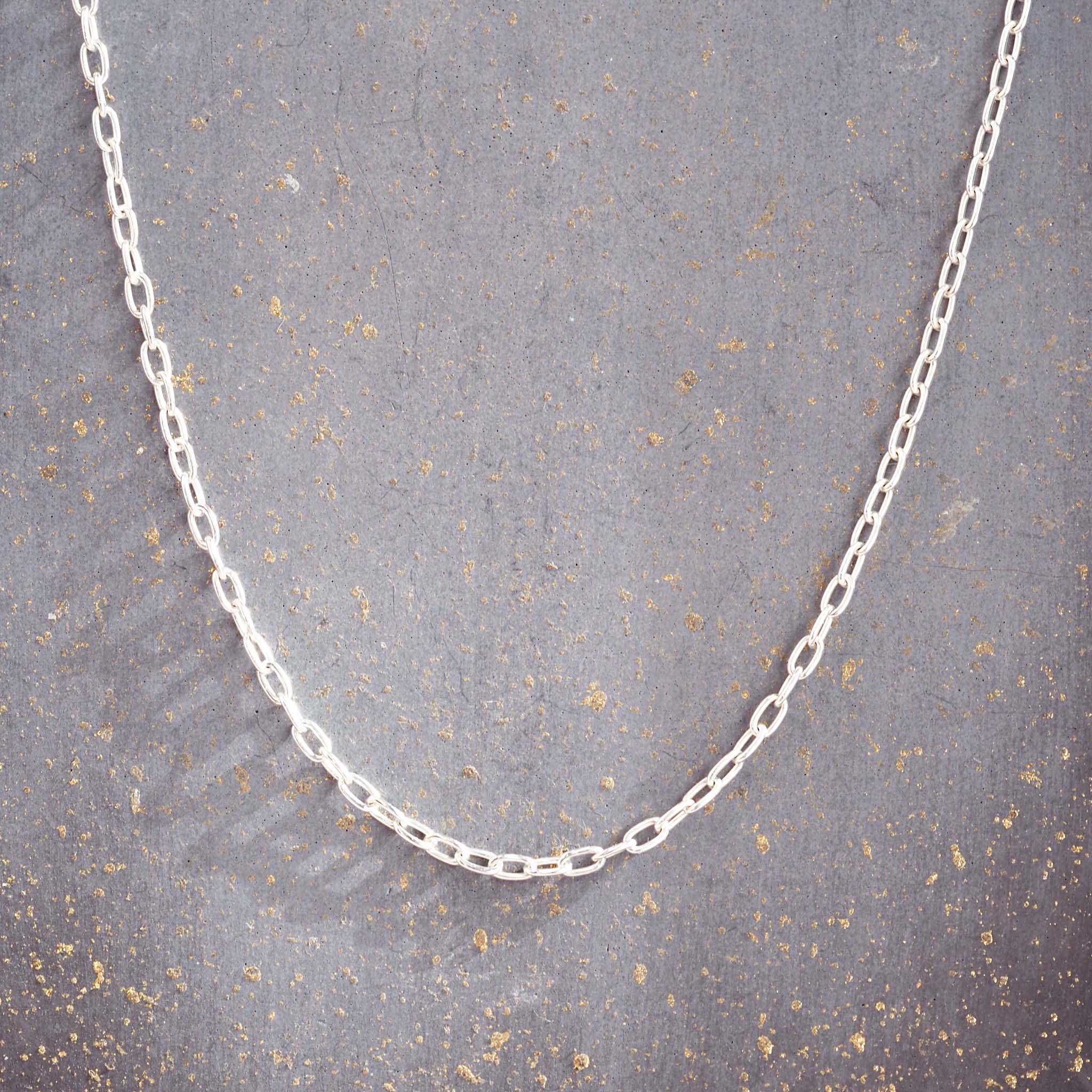 indie and harper sterling silver chain necklace - women's australian jewellery