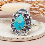 sterling silver turquoise ring by indie and harper australia