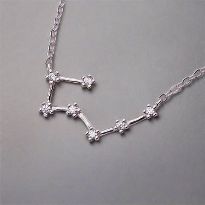 silver Taurus Constellation necklace by indie and harper Australia 