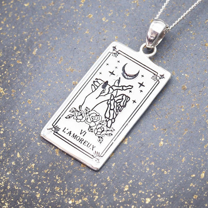 sterling silver the lovers tarot necklace by indie and harper jewellery australia