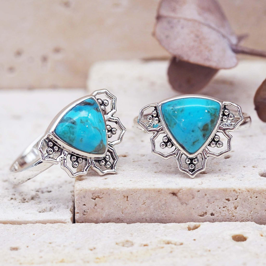 Sterling silver Turquoise Rings - womens turquoise jewellery by Australian jewellery brand indie and harper