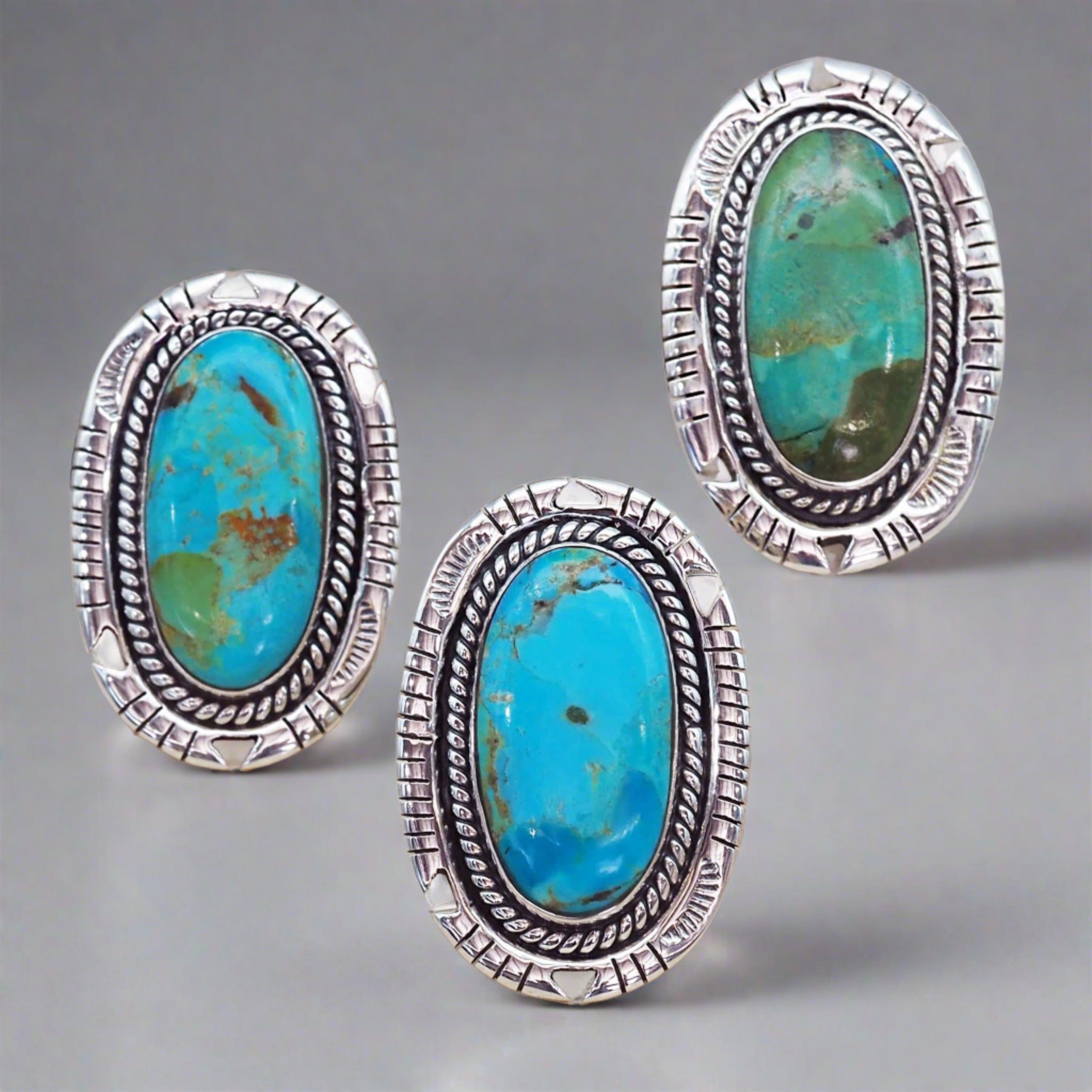 Turquoise Folk Ring - womens jewellery by indie and harper