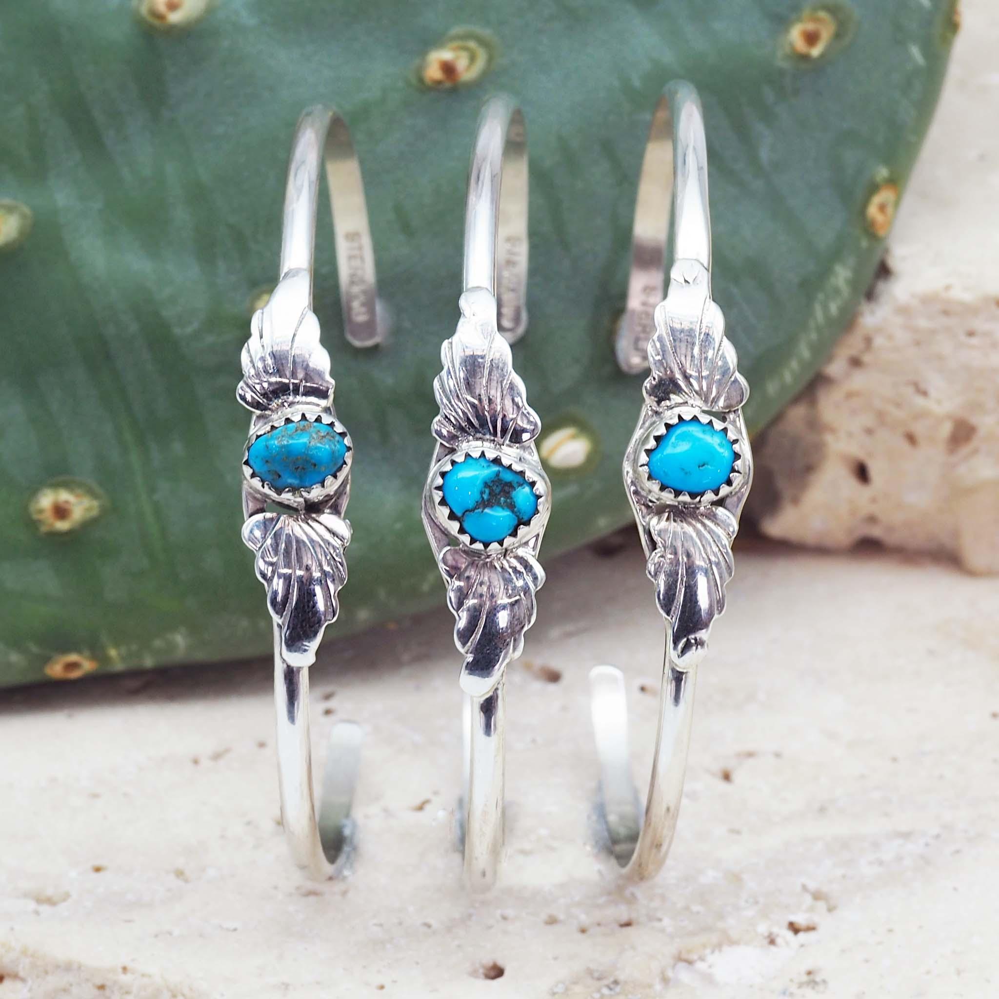 sterling silver Turquoise Bracelets - native american navajo jewelry by indie and harper australia