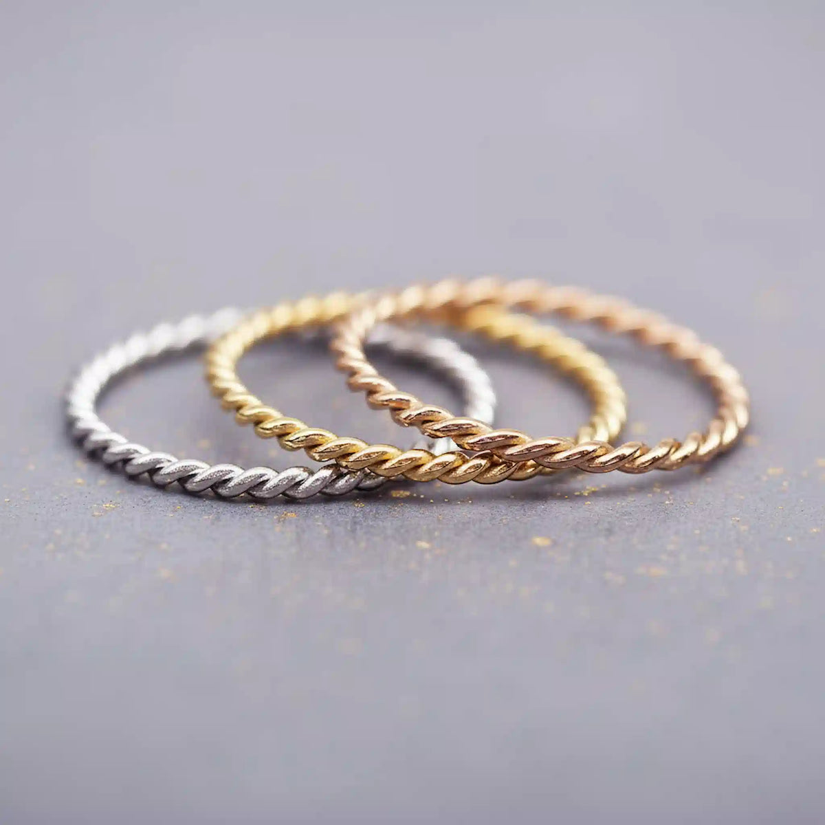 Classic Waterproof Twisted Stacking Ring – Indie and Harper