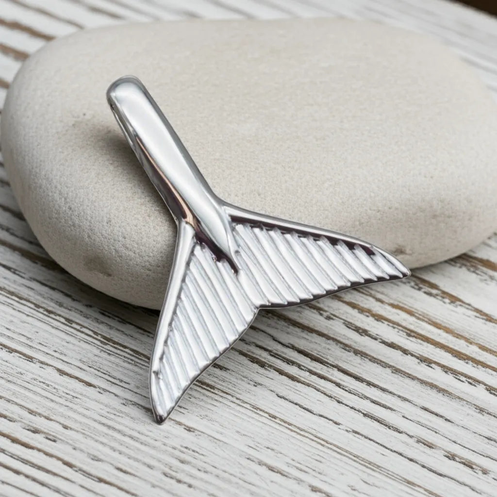 sterling silver whale tail necklace by indie and harper australia jewellery