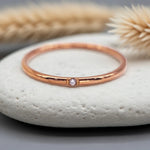rose gold stacker ring - waterproof jewellery by indie and harper australia