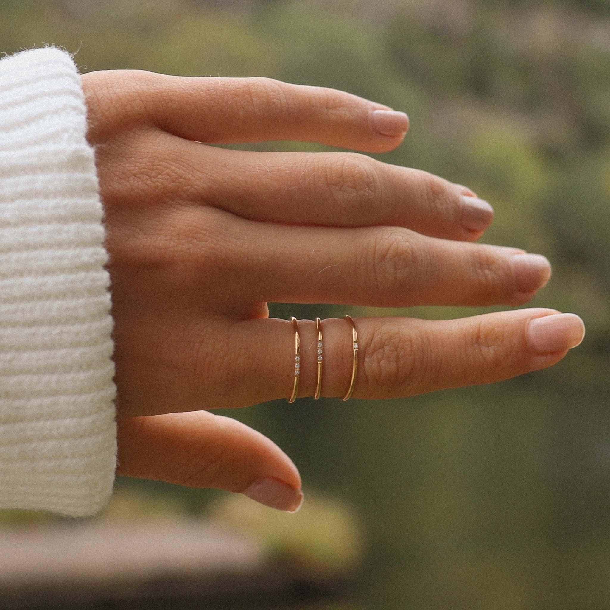 Wrenley Stacking Ring - womens jewellery by indie and harper