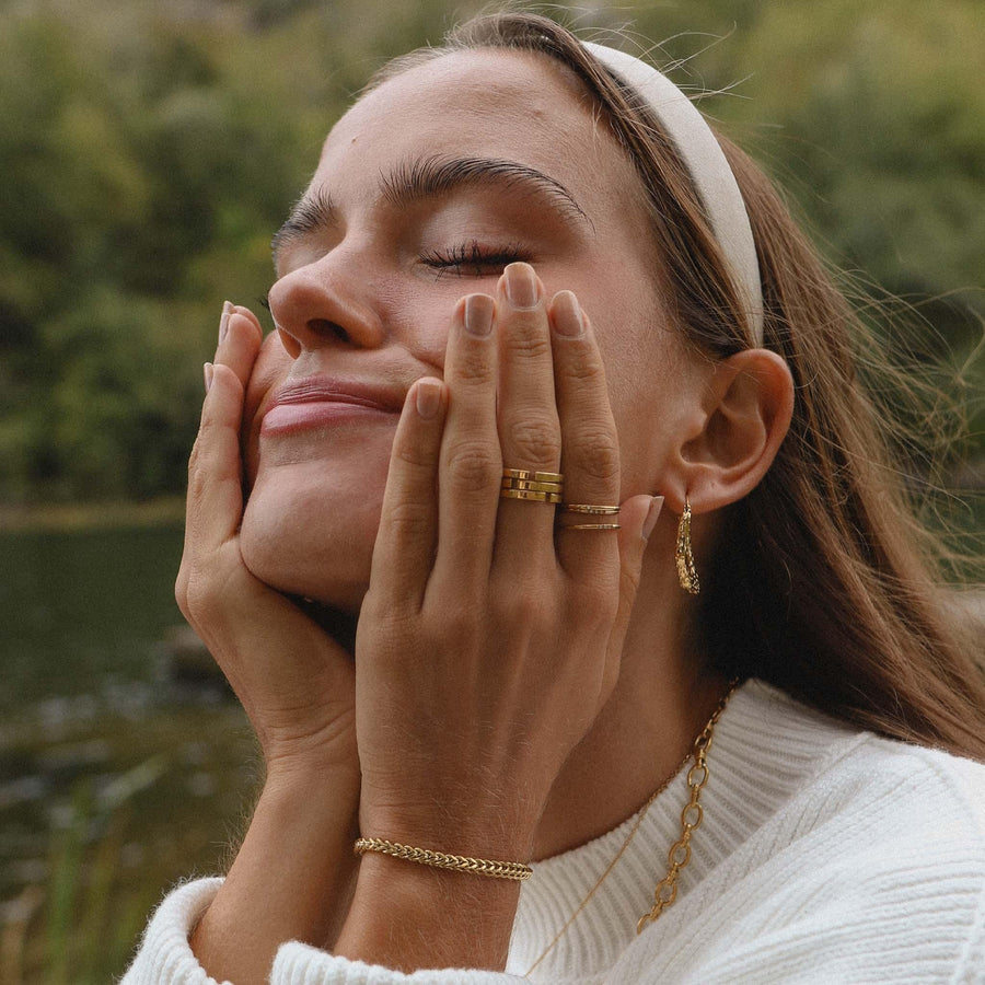 Gold Ring - womens waterproof jewellery by indie and harper