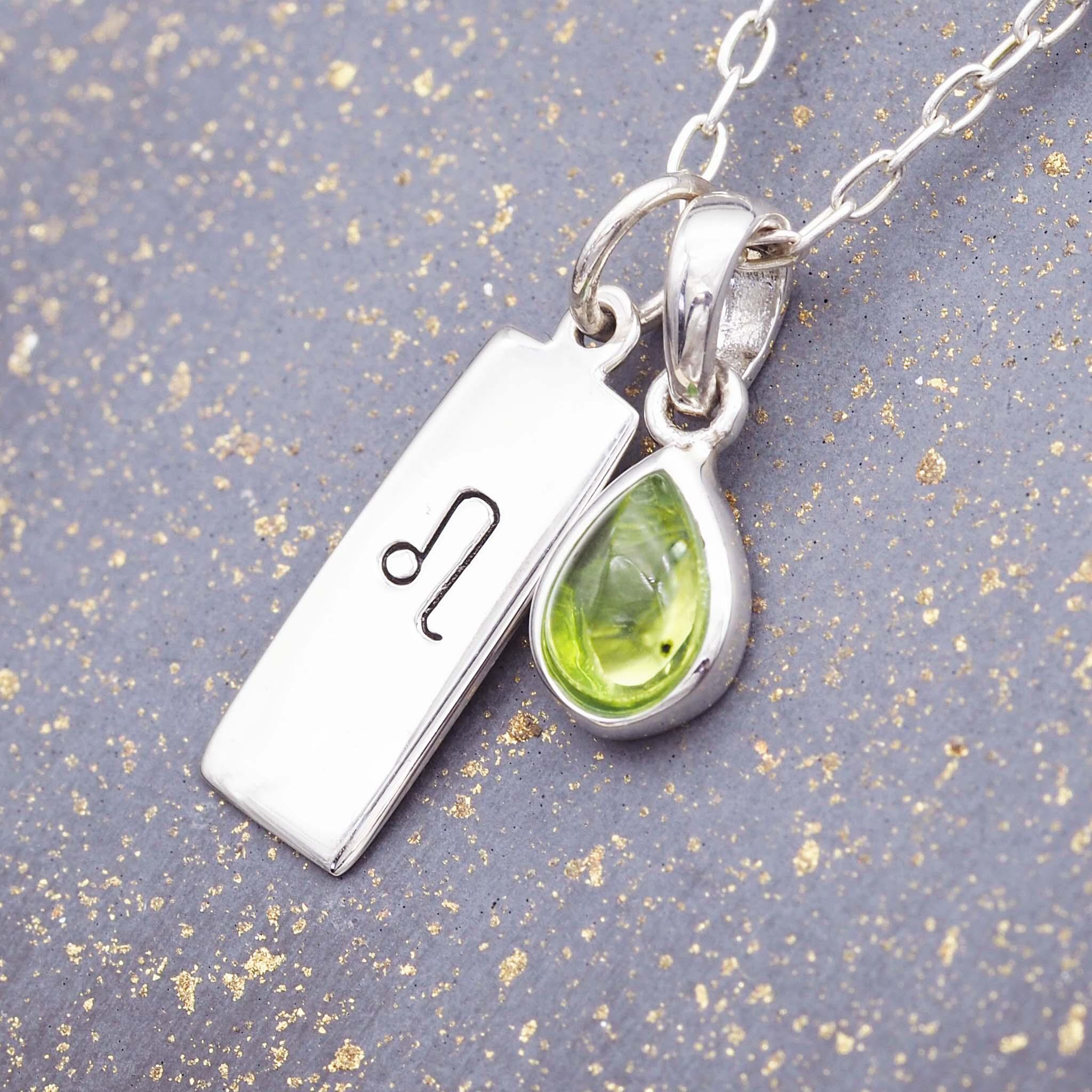Zodiac Leo and Peridot Necklace Bundle - womens jewellery by indie and harper