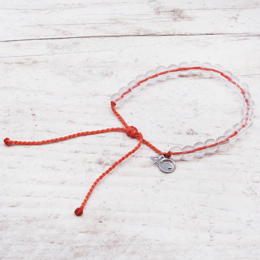 orange 4Ocean Bracelet - recycled glass beaded bracelet - women’s jewelry