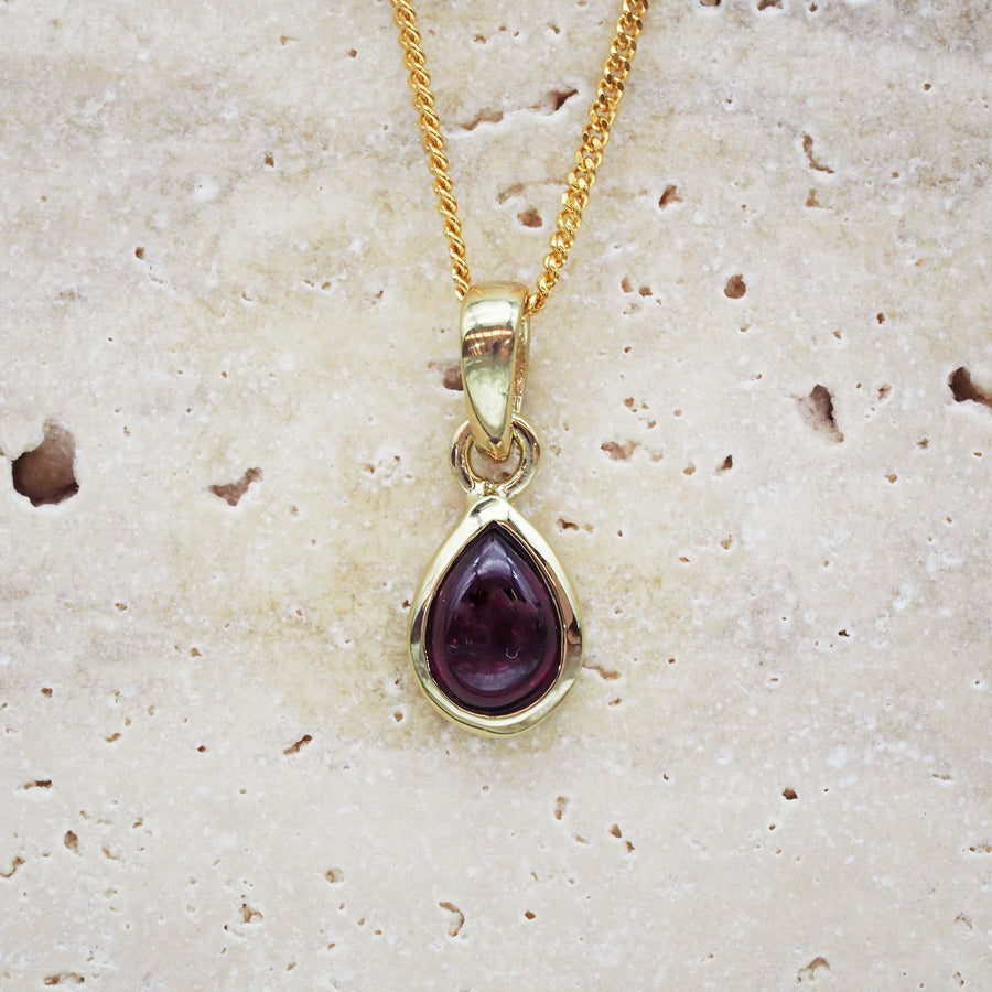 July Ruby Birthstone Necklace - Women's Jewellery - Indie and Harper