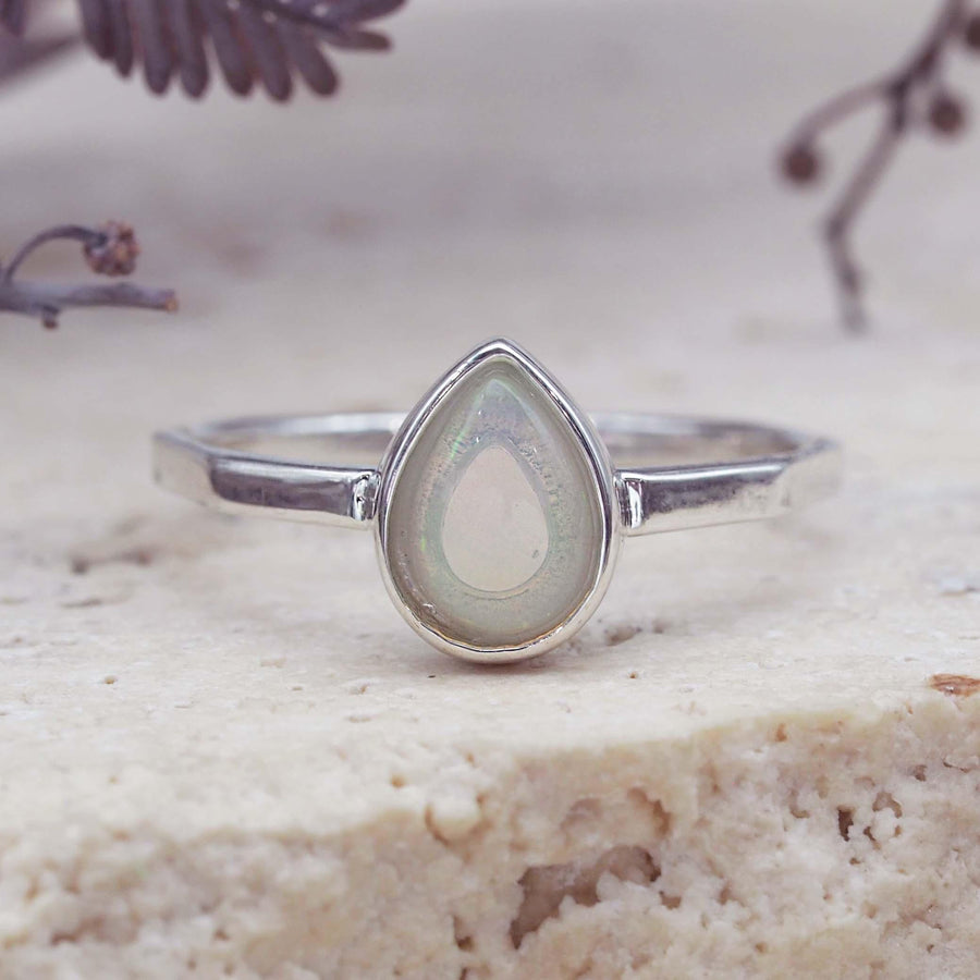 October Opal Birthstone Ring - Women's Jewellery - Indie and Harper