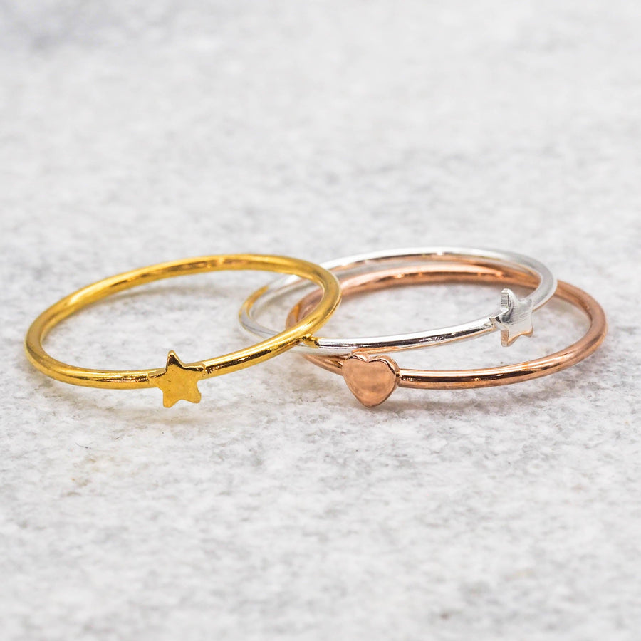Dainty Star Ring_ womens jewellery. indie and harper