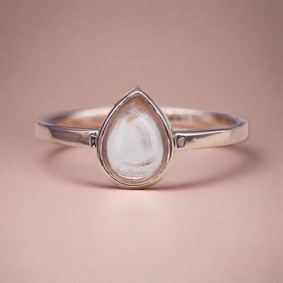 April Birthstone Ring - Herkimer - womens jewellery by indie and harper