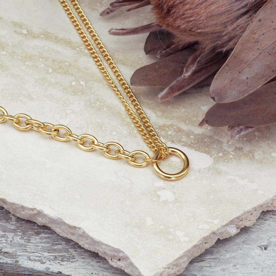 gold necklace - waterproof jewellery australia