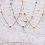 Dainty Beaded Necklace - womens jewellery by indie and harper
