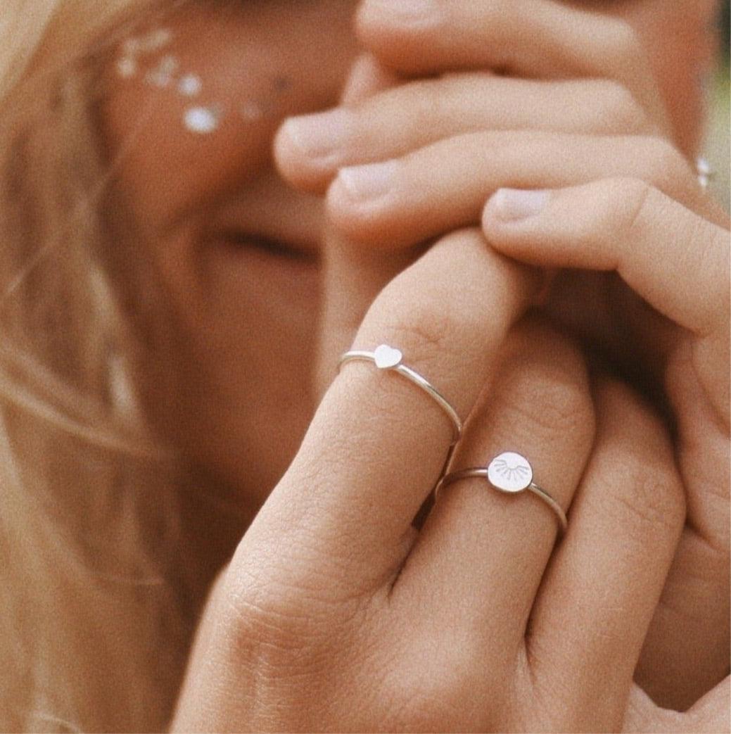 Dainty Heart Ring - womens jewellery by indie and harper