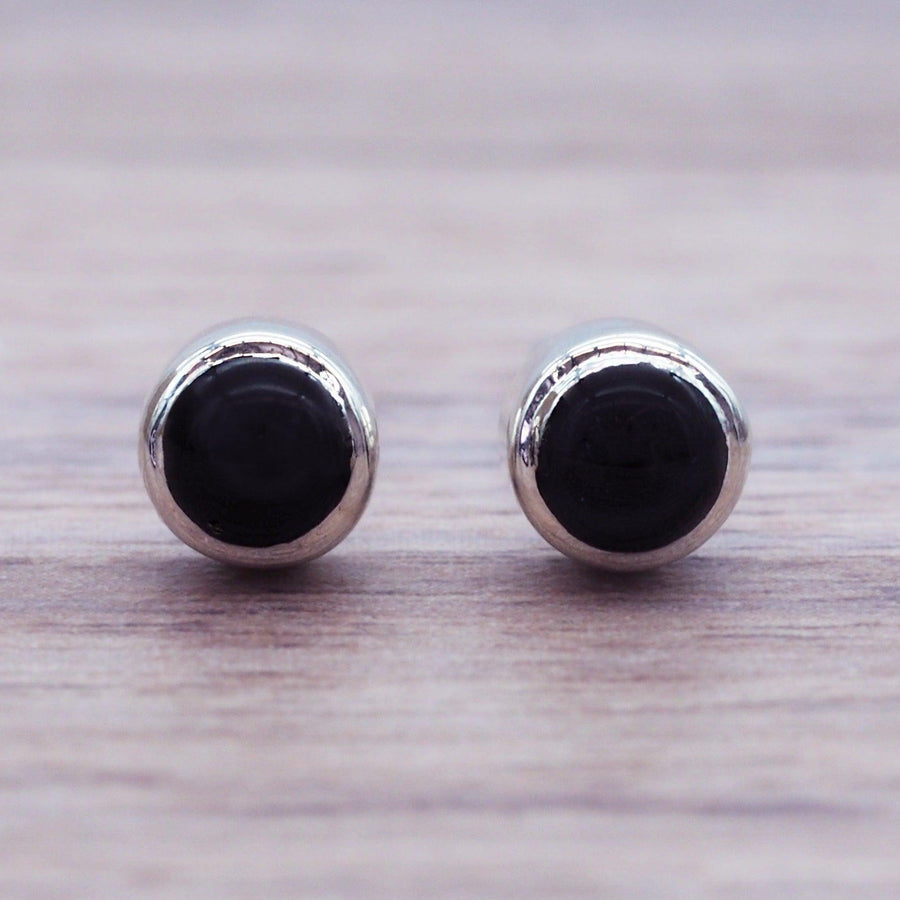 Dainty black Onyx earrings - womens boho jewellery - Australian jewellery brand 
