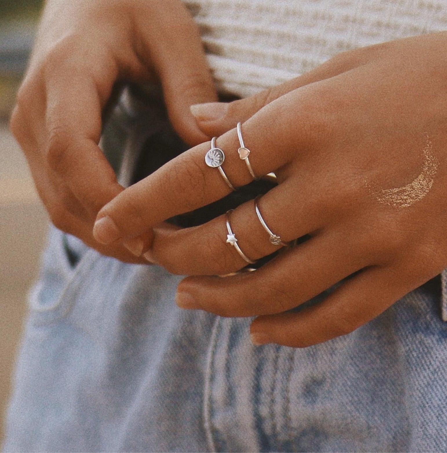 Dainty Star Ring - womens jewellery by indie and harper