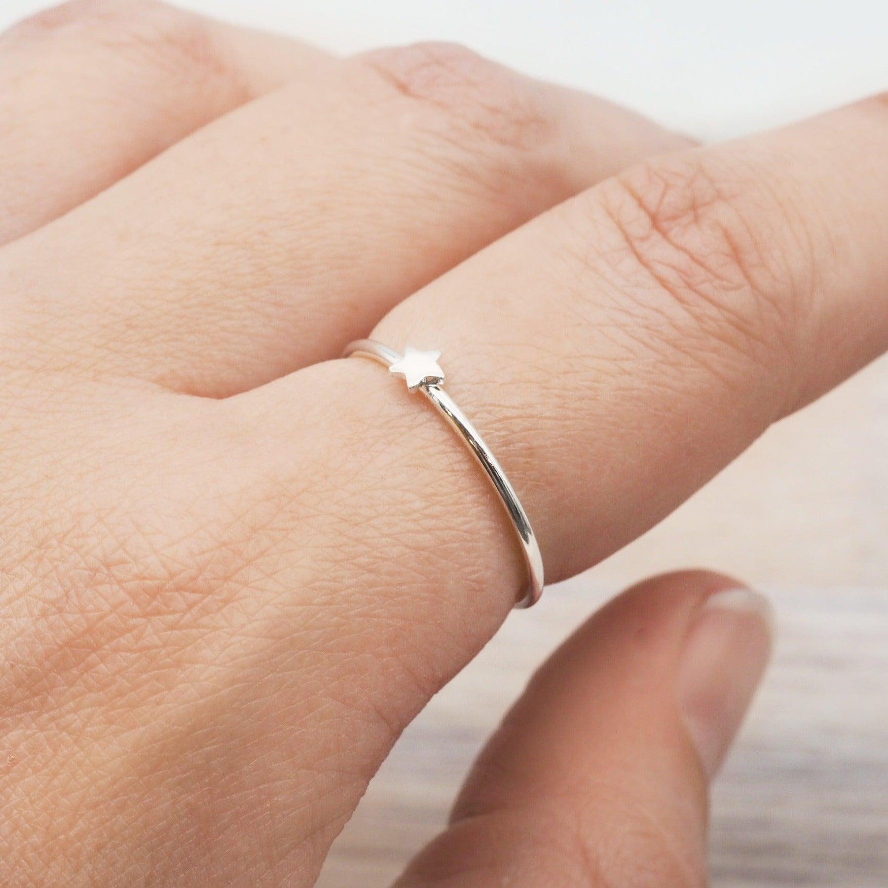 Dainty Star Ring - womens jewellery by indie and harper