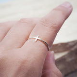 Dainty T-Bar Ring - womens jewellery by indie and harper