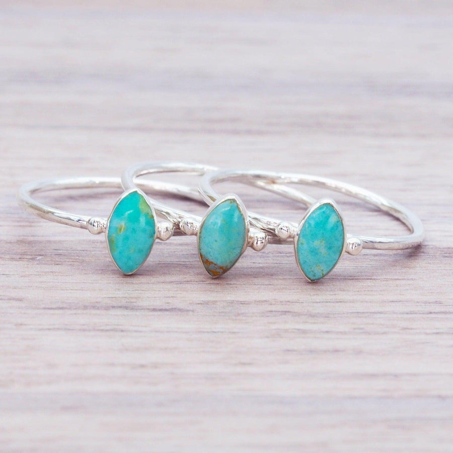 Dainty Turquoise Ring - womens turquoise jewellery by indie and harper