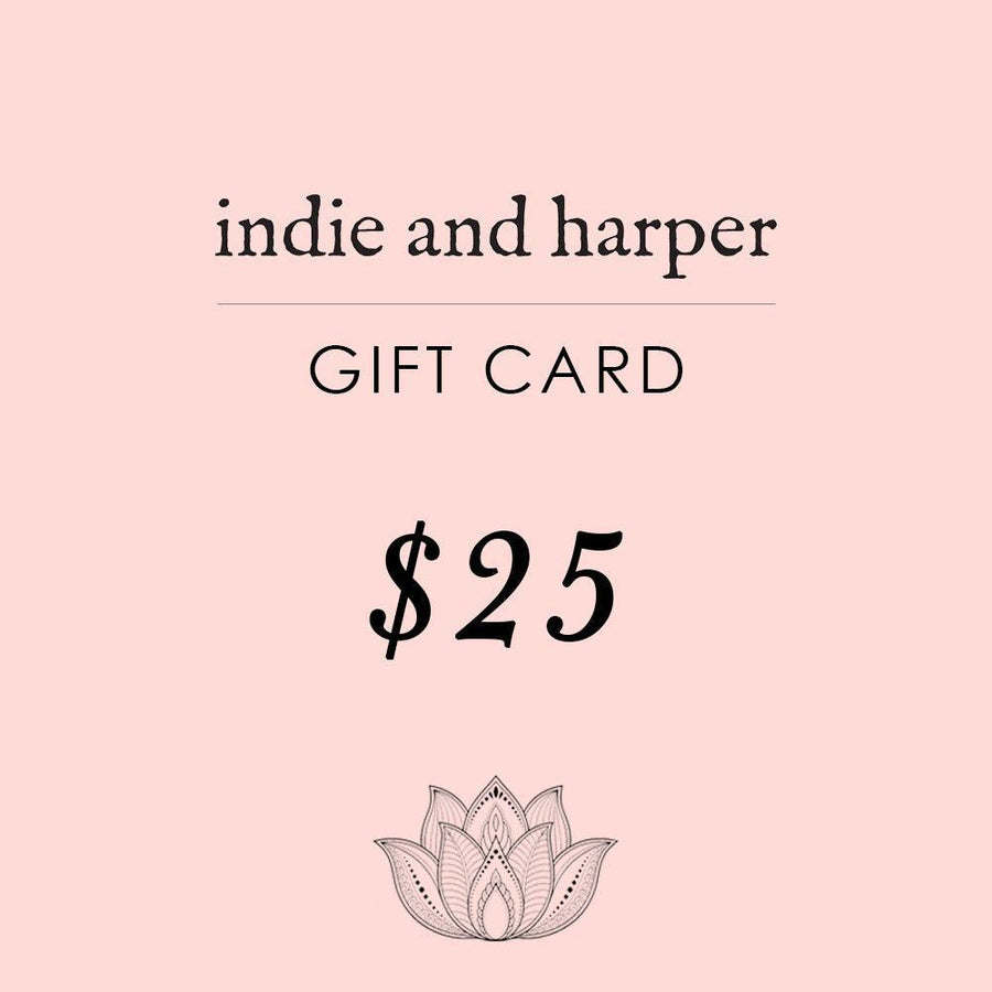 $25 Indie and Harper Gift Card - womens jewellery by indie and harper