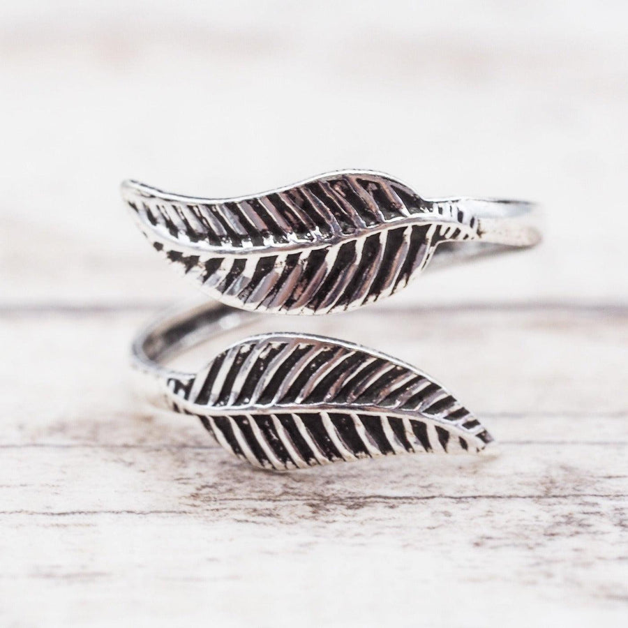 Double Feather Toe Ring - womens Sterling silver jewellery - Australian jewellery brand