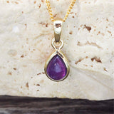 February Birthstone Necklace - Amethyst - womens jewellery by indie and harper