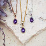 February Birthstone Necklace - Amethyst - womens jewellery by indie and harper