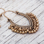 Gold Bohemian Earrings - womens jewellery by indie and harper